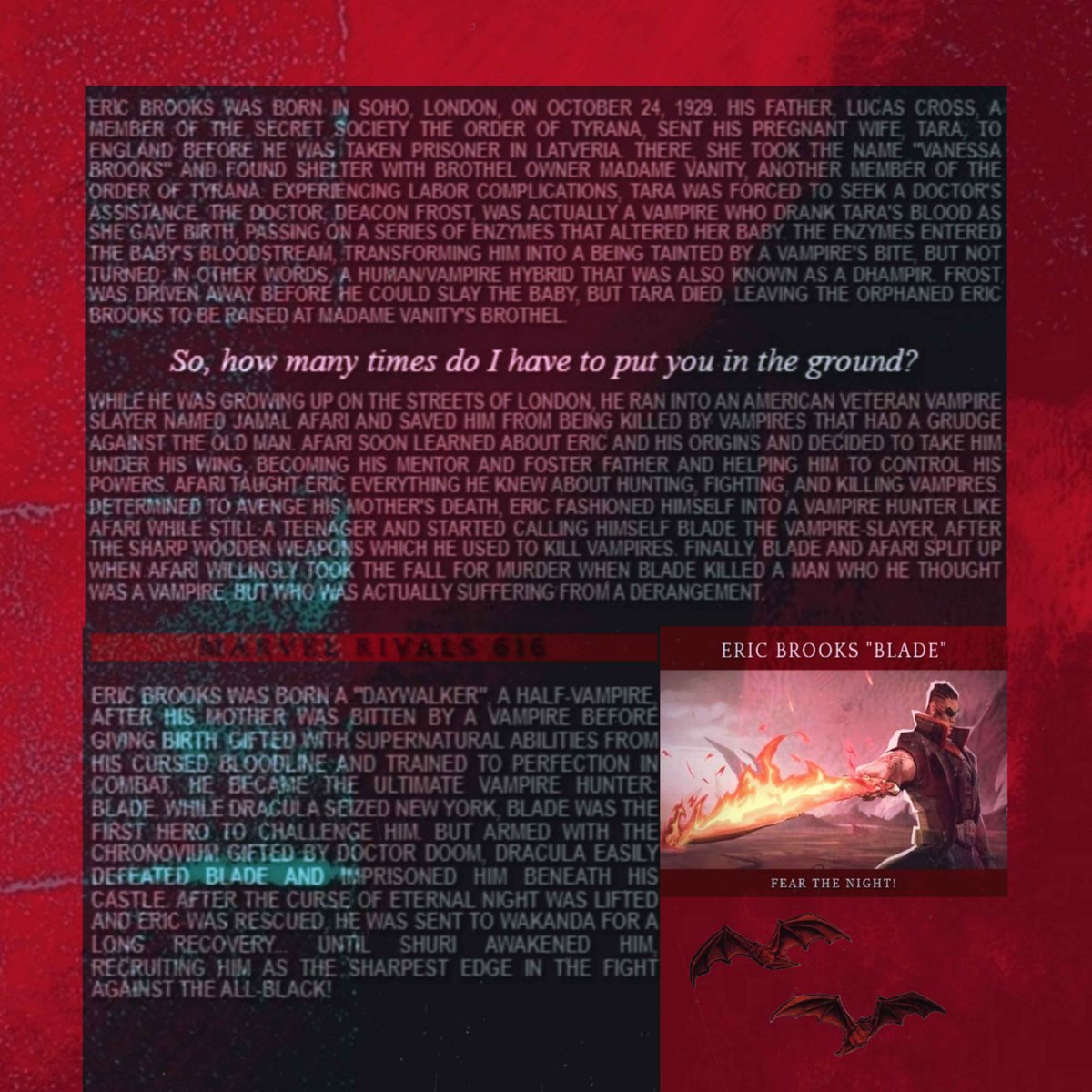 BloodLine_Edge's tweet image. 𝐒𝐨, 𝐡𝐨𝐰 𝐦𝐚𝐧𝐲 𝐭𝐢𝐦𝐞𝐬 𝐝𝐨 𝐈 𝐡𝐚𝐯𝐞 𝐭𝐨 𝐩𝐮𝐭 𝐲𝐨𝐮 𝐢𝐧 𝐭𝐡𝐞 𝐠𝐫𝐨𝐮𝐧𝐝?
  SFW/NSFW (Discuss about it)
Para - Novella / Comic - Rivals based
#MarvelRP #SFWRP #NSFWRP #MVRP #DCRP #MarvelRivalsRP