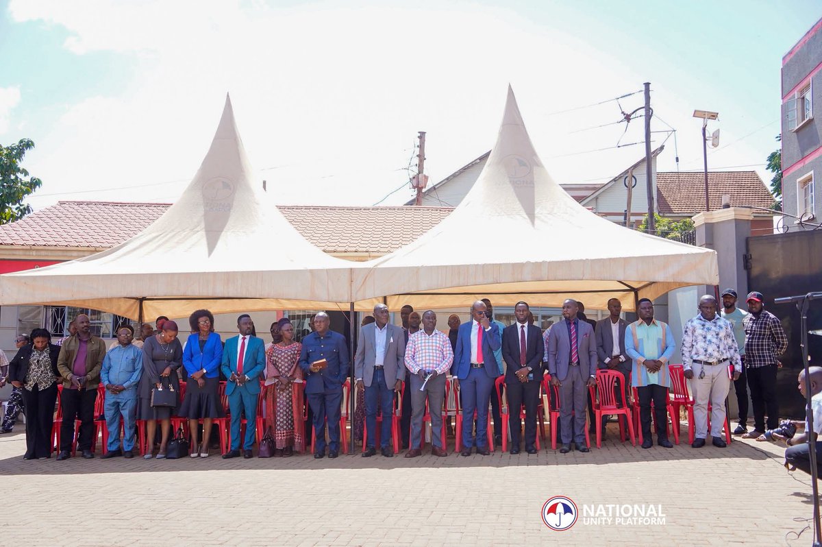 NUP_SA's tweet photo. #NUP_UG 🏖️ 🇺🇬  ✍🏿
📍 
The party leadership alongside the newly elected leaders addressed the press in light of the prevailing political climate and the malpractices endured in the just concluded polls.

https://t.co/bXbhJ1QMsz
#FREEUGANDANOW #PROTESTVOTEUG2026  #UGANDAISBLEEDING https://t.co/mxYZvvj4u4
