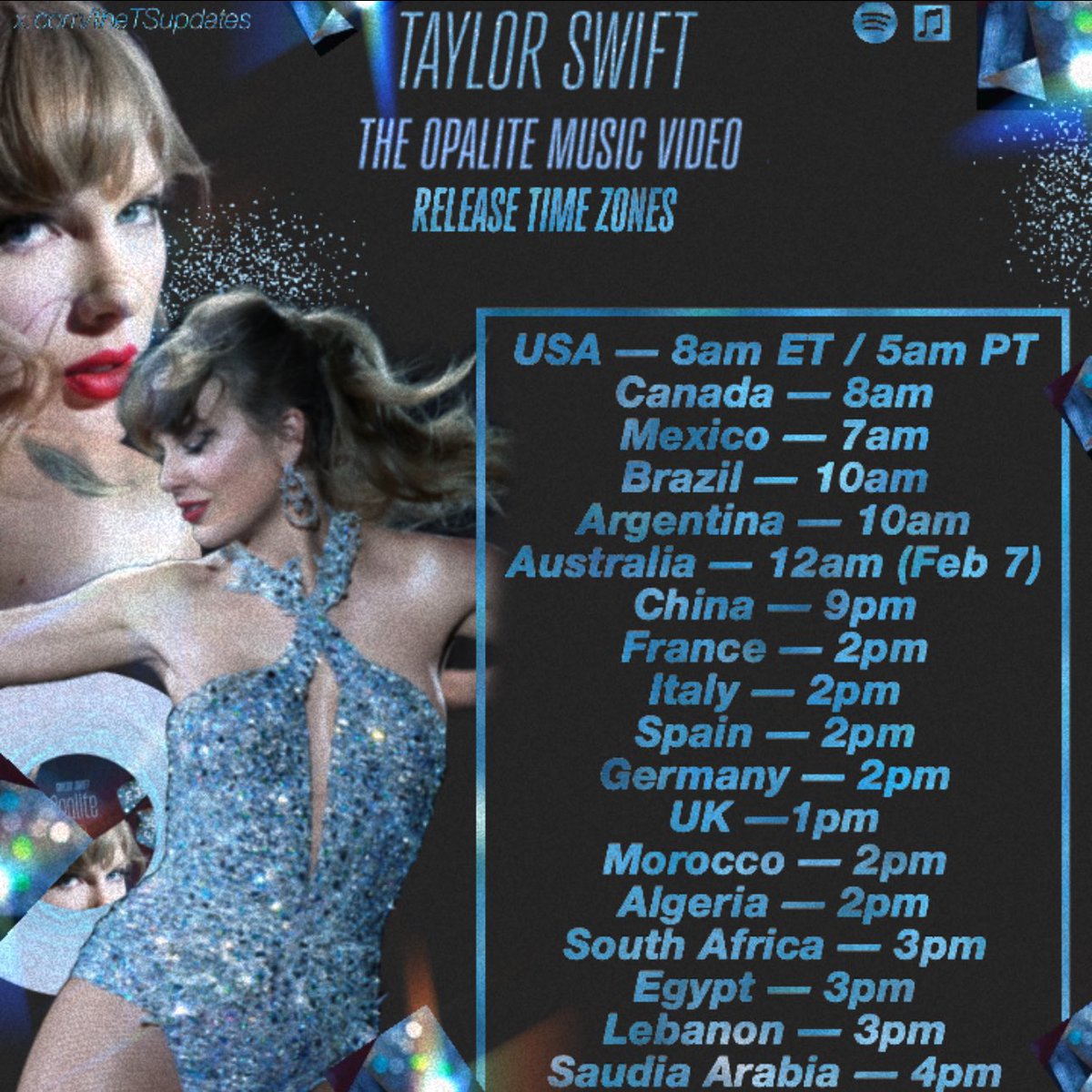 “Opalite” music video release time: find your zone in this infographic! 💎