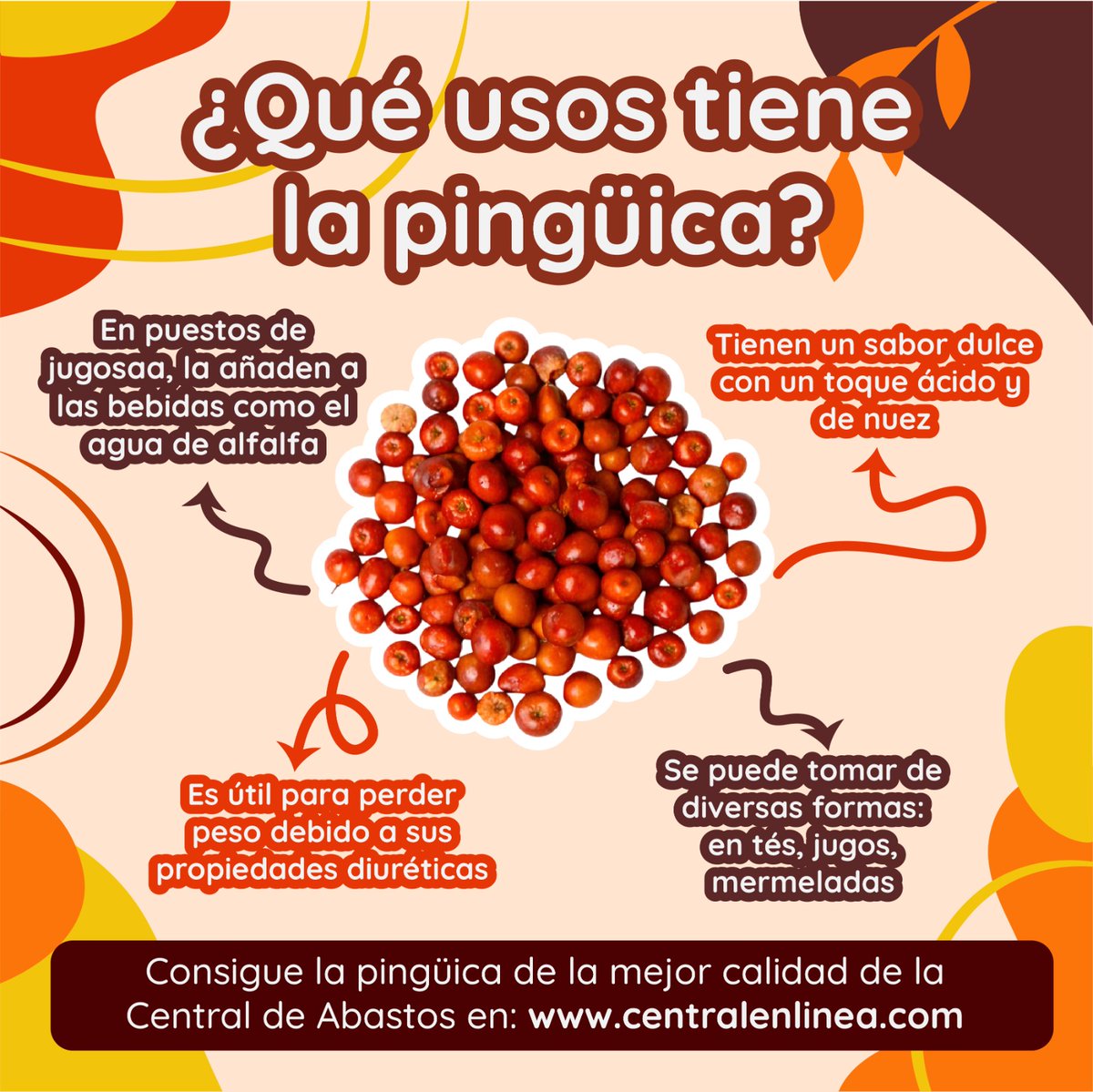 central_enlinea's tweet photo. 🍃 Pingüica de calidad🍃

🤍 Para infusiones y remedios naturales, valorada por sus propiedades y sabor característico 🤍

🔥 Consíguela directo de la Central de Abasto 🔥
🛒 Pídela con Central en Línea hoy y recíbela mañana sin salir de casa 🛒
https://t.co/cTx4TMGaTHüica https://t.co/bKhaiSQ0Ec