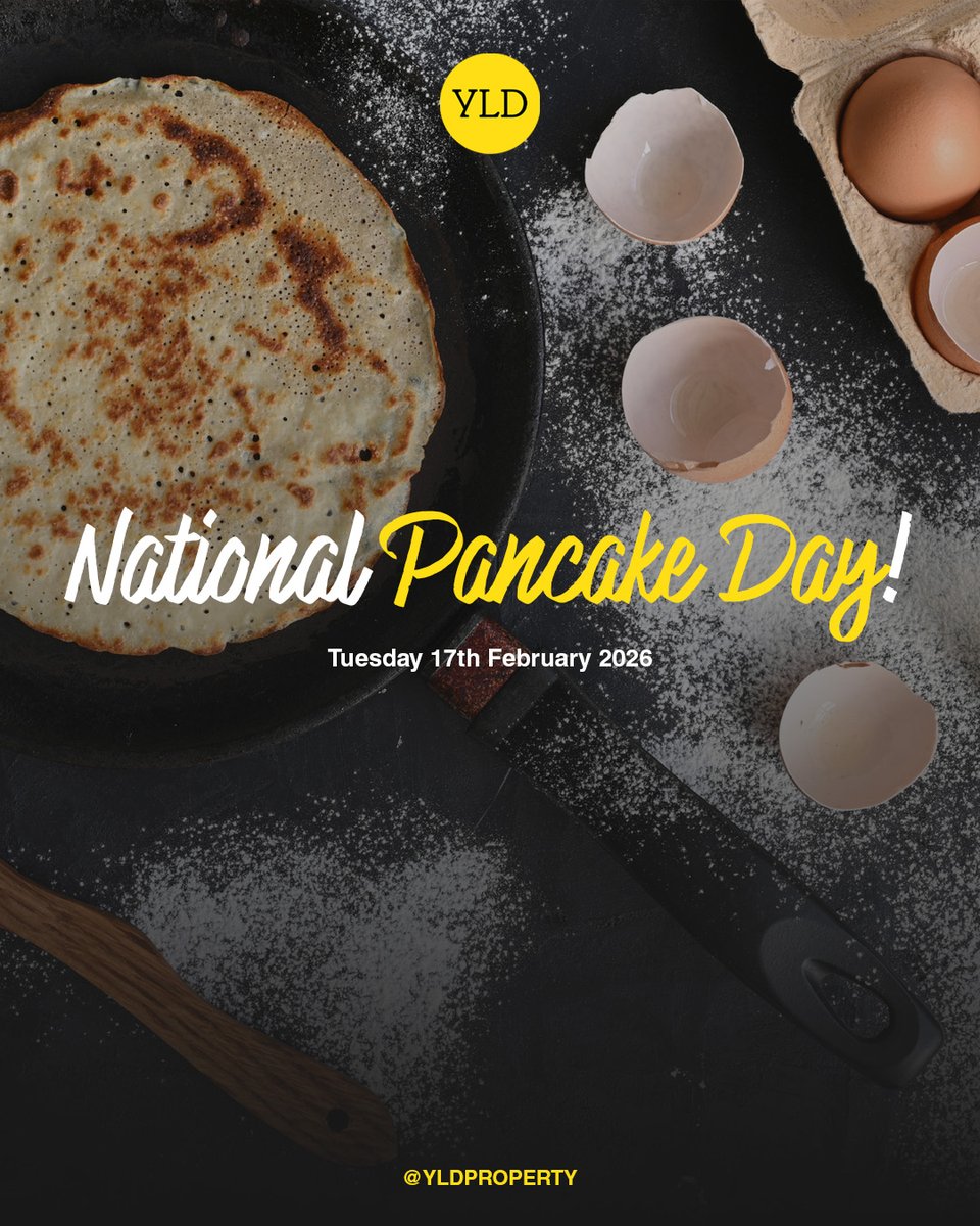 Happy National Pancake Day!🥞

In the UK, today is all about flipping pancakes and enjoying all the delicious toppings.

Let us know your favourite topping!🍴

#pancakeday #shrovetuesday #yld #property
