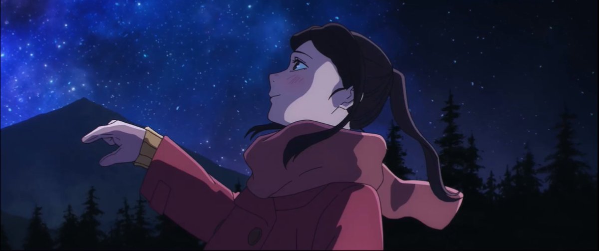 It was so fitting for this episode to be bathed in a starry night sky imagery. I loved the visuals