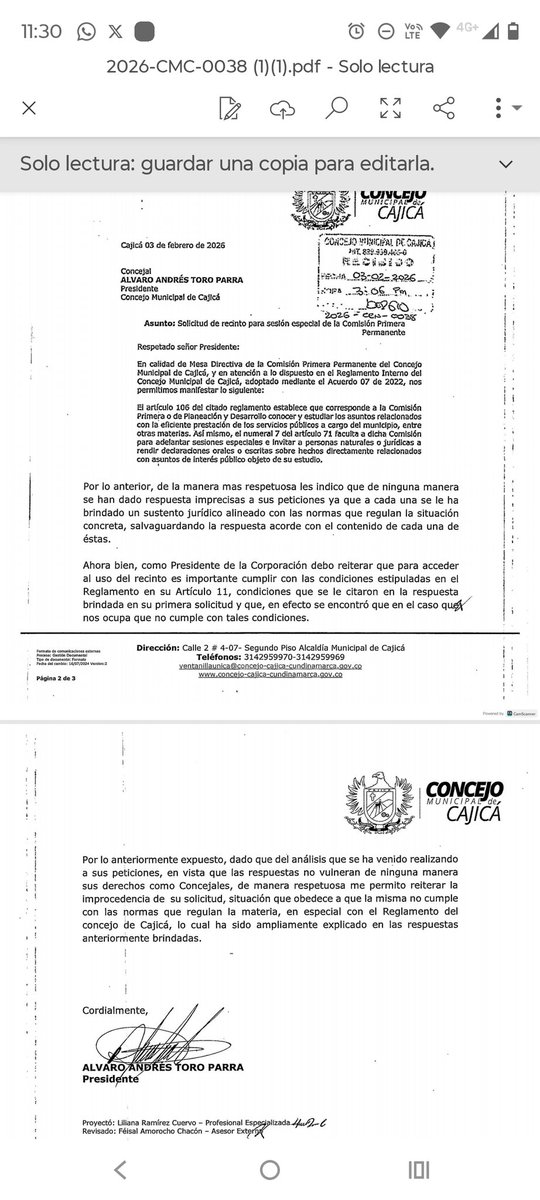 "​CÓMPLICES DEL CAOS"?? 
EL CONTROL POLÍTICO, NO TRANSMITIDO OFICIALMENTE, QUE EXPUSO LA DESIDIA EN CAJICÁ !!
​Lo ocurrido este 4 de febrero /2026 a partir de las 2:00 p.m. en el recinto del Concejo Municipal de CAJICÁ (<a href="/ConcejoCajica/">Concejo de Cajicá</a>) no fue una simple sesión de control