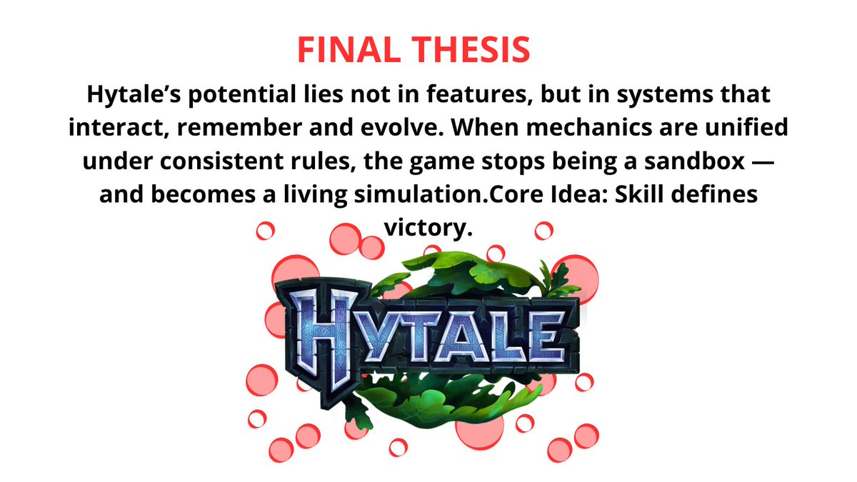 r3n00bCLAN's tweet photo. Hytale could be more than a sandbox — a living simulation.
Momentum-based movement, directional combat, diegetic UI, player-driven economy.
Systems that remember, react and evolve.
@Simon_Hypixel @Darzex1
#Hytale #GameDev #Innovation #IndieDream https://t.co/h6NyaoHRTS