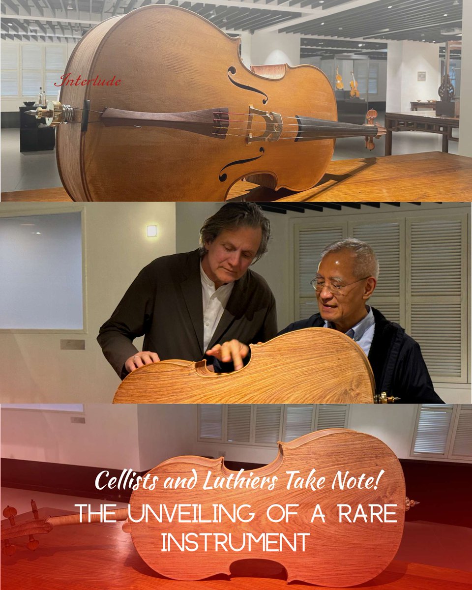 interludeHK's tweet photo. Cellists and luthiers, take note 🎻✨ A rare instrument is revealed.

https://t.co/idnnJznLMn

#Cello #Luthier #RareInstrument #StringInstruments #ClassicalMusic https://t.co/Qp4i1fvNeF