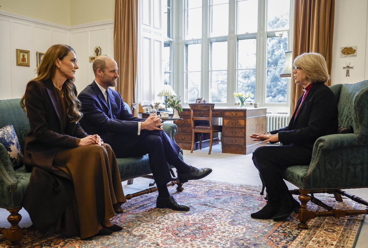 A pleasure to meet the new Archbishop of Canterbury Sarah Mullally at Lambeth Palace - the first female leader of the Church of England.