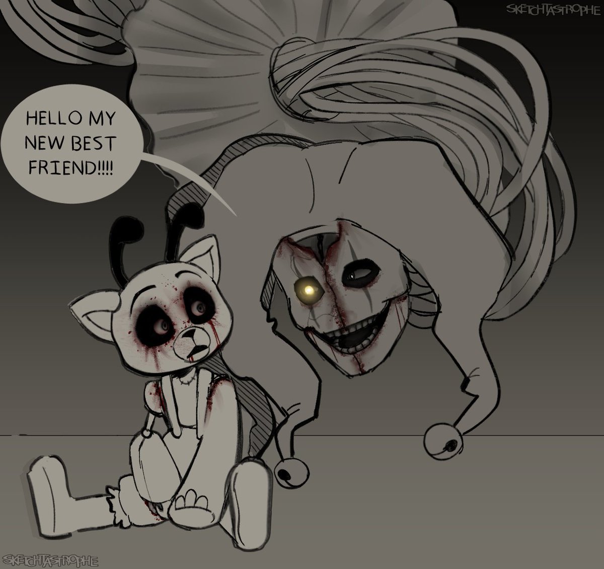 lil doodle of preston and prototype 😭 (i added a glowy eye)
#PoppyPlaytime #PoppyPlaytimeChapter5 #fanart #poppyplaytimeprototype #ppt