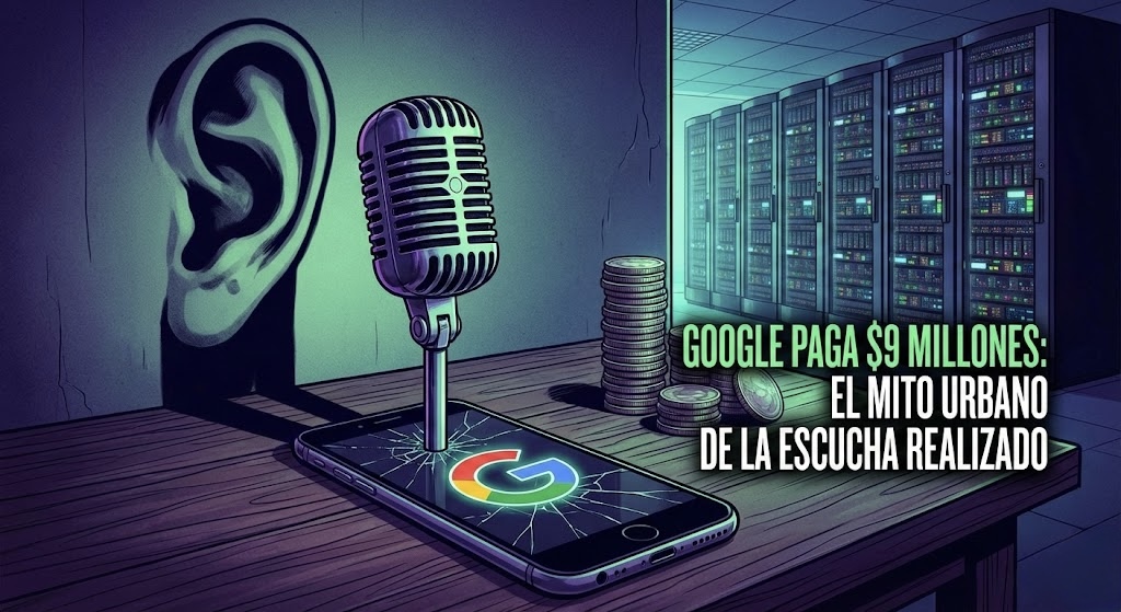 🎤 El mito urbano era real.

Google acaba de pagar $9 millones por confirmar lo que negó durante años: Google Assistant grabó millones de conversaciones entre 2019 y 2022 sin activación deliberada. Sin "Hey Google", sin consentimiento.

Terceros contratados escucharon consultas