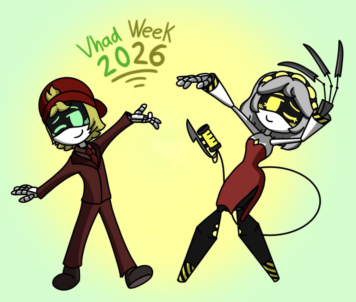 CamRGNV2's tweet photo. Vhad Week: Day 5 💚💛
⭐️ Prom Dance ⭐️
#murdedrones #murdedronesfanart #Vhad #VxThad #Vhadweek https://t.co/TrnBTLVAPZ