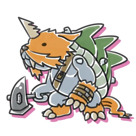 どうも、ゆるデジさんです～。 それってアーケロモンのですか? #イラスト #デジモン #ゆるデジ #ズドモン