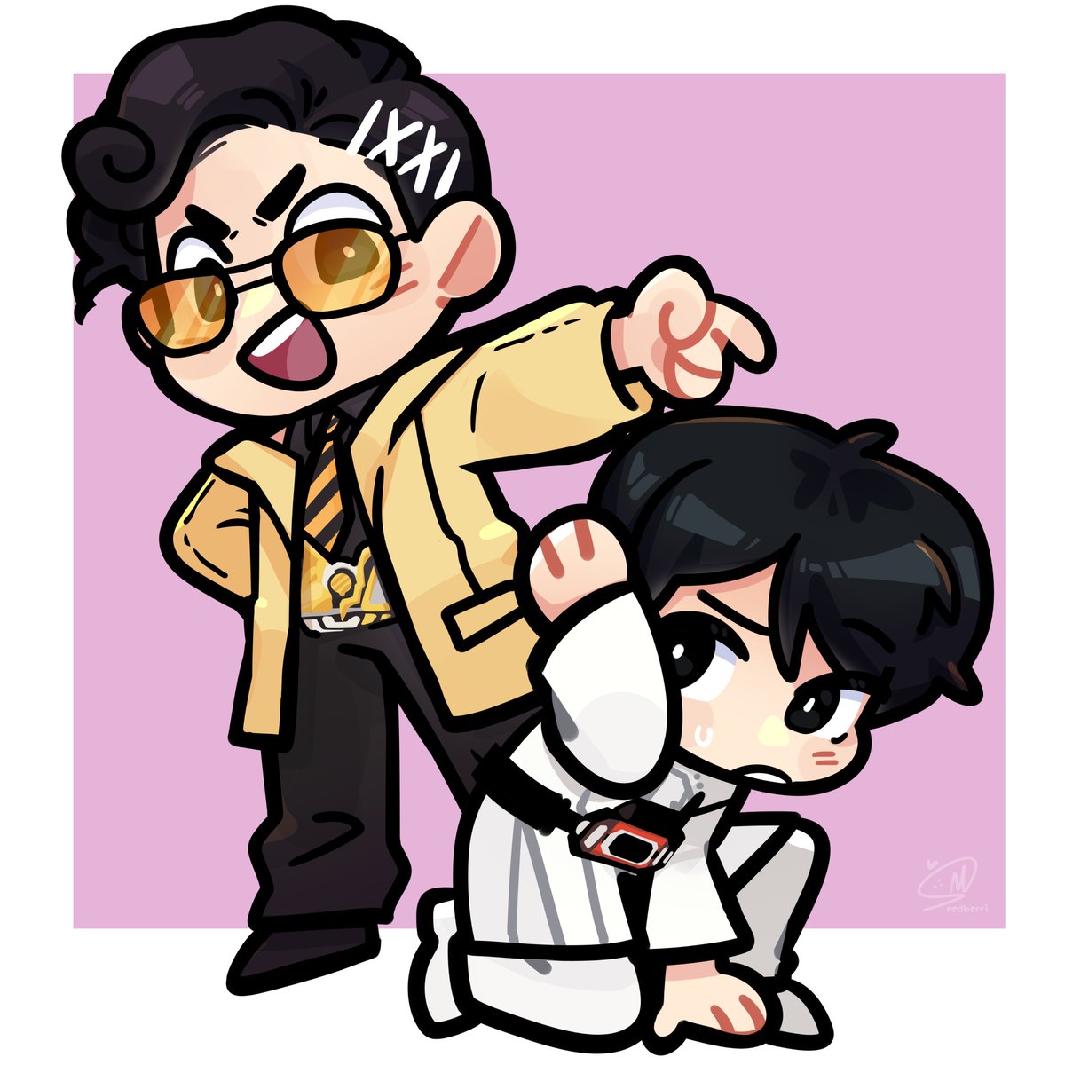 redberrichan's tweet photo. Finished VGen commissions 
for @enazonee &amp; @Muu_poo 💕⭐️

#KamenRiderRevice https://t.co/2hb5kIZsWj