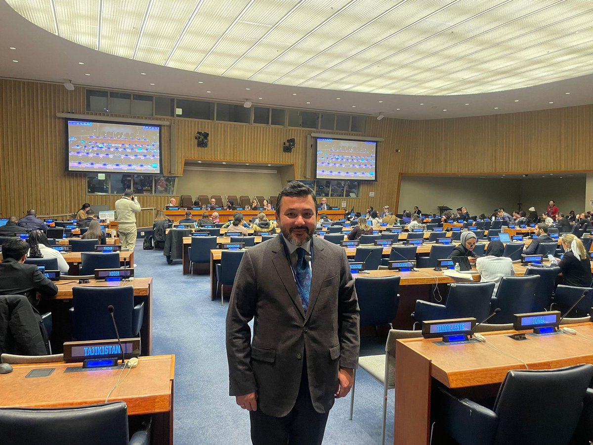 ICYF_Official's tweet photo. The ICYF delegation, headed by H.E. Taha Ayhan, is actively following the 64th Session of the Commission for Social Development (CSocD64) at United Nations Headquarters.
Under the theme #EveryoneIsIncluded, ICYF continues to work to ensure that the voice of youth is heard in global policymaking processes — and that no young person is left behind.
Youth participation is not optional; it is essential for inclusive and sustainable social development. 🌍✨
#CSocD64 #EveryoneIsIncluded #YouthAtTheCenter #InclusiveSocialDevelopment