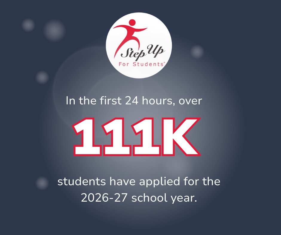 Step Up For Students tweet media