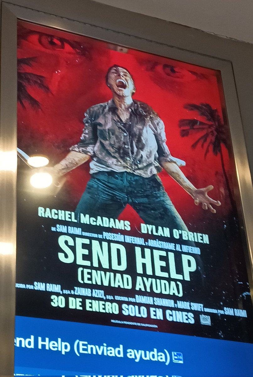 Con #SendHelp, Sam Raimi nos regala una divertidísima disección psicológica del ser humano mientras critica el sistema empresarial de nuestros días. Rachel McAdams pocas veces ha estado mejor. ¡Muy recomendable para ver en pantalla grande!