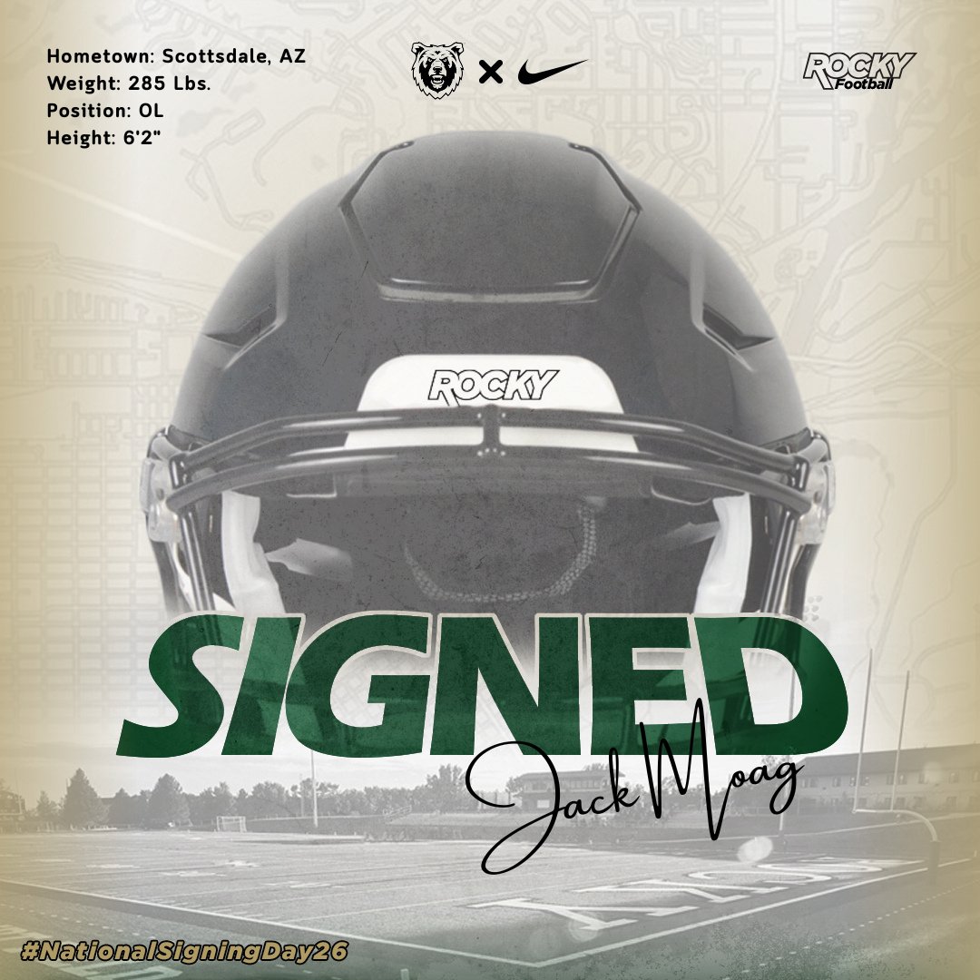 Rocky_Football's tweet photo. Welcome to the Family, Jack Moag! https://t.co/s2qZLFEauB