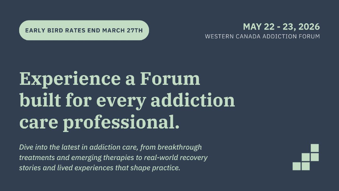 Western Canada Addiction Forum tweet media