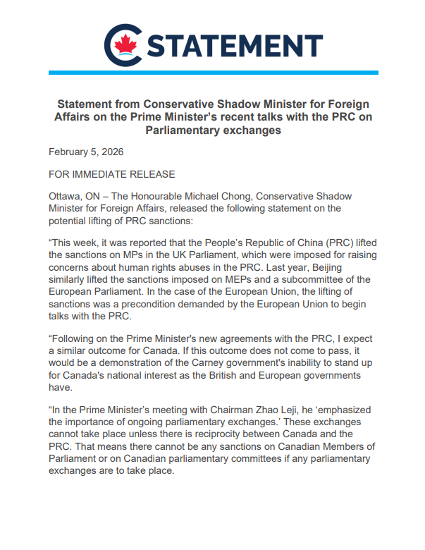 Michael Chong 🇨🇦 tweet media