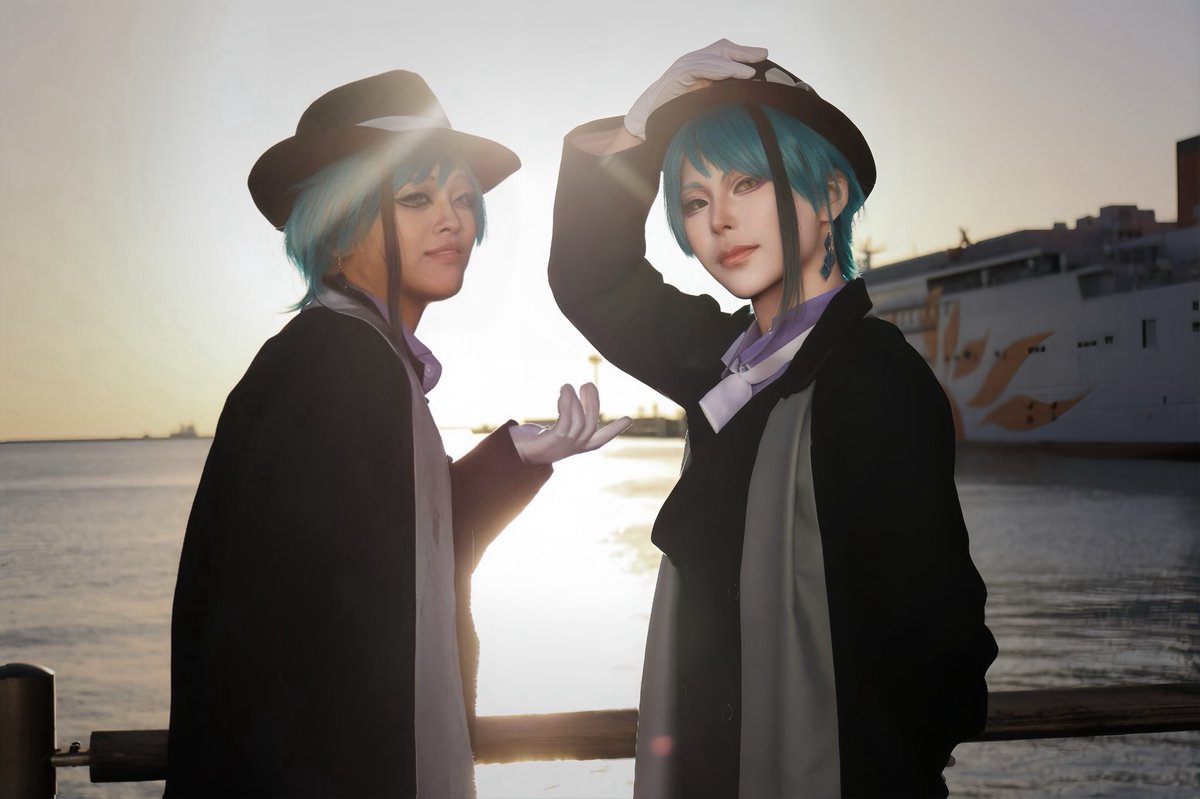 #ふたごの日 だったらしいので
⚠︎cosplay⚠︎twst/ジェイド

🦈:<a href="/minto_cos_/">みんと。</a> 
📸:<a href="/koo_i_too/">こいと</a> 
 #アコスタATC