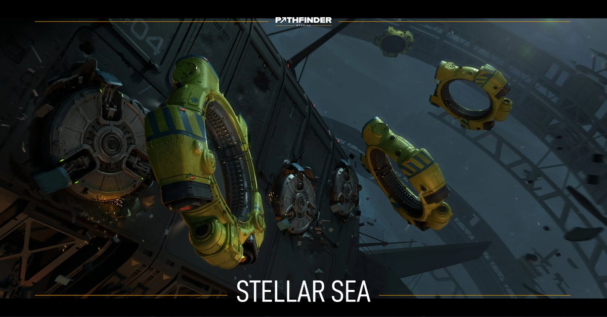 PathfinderArts's tweet photo. Very proud to show off pieces
by our legend, Daniel McGarry's, new IP called
Stellar Sea, A Pirates Life For Me!

More to come!
-
#pathfinderstudios #Conceptdesign
#worldbuilding #3dart #2dart #artdirection
#conceptart #conceptartist #conceptstudio
#stellarsea #spaceship https://t.co/QDd3KLMSCm