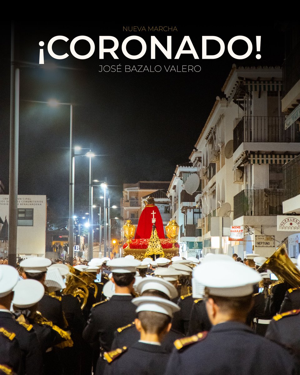 🎼 𝐄𝐒𝐓𝐑𝐄𝐍𝐎 | ¡CORONADO!

Así se titula nuestra nueva composición propia, escrita para la Hdad. del Coronado de Espinas, y que será nuestro último estreno de este año, previo a la Semana Santa.

Escrita por el autor ✍🏽 José Bazalo Valero. <a href="/JoseBazaloMusic/">𝕁𝕠𝕤𝕖 𝔹𝕒𝕫𝕒𝕝𝕠</a>