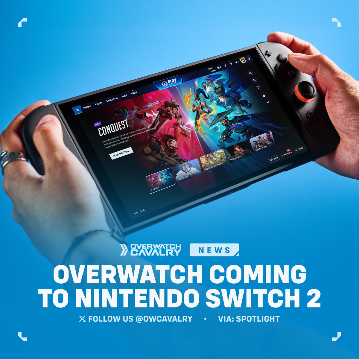 New Switch 2 Version for #Overwatch 🎮

Likely featuring performance and visual enhancements, the game is set to launch on Nintendo’s latest console in Season 2.