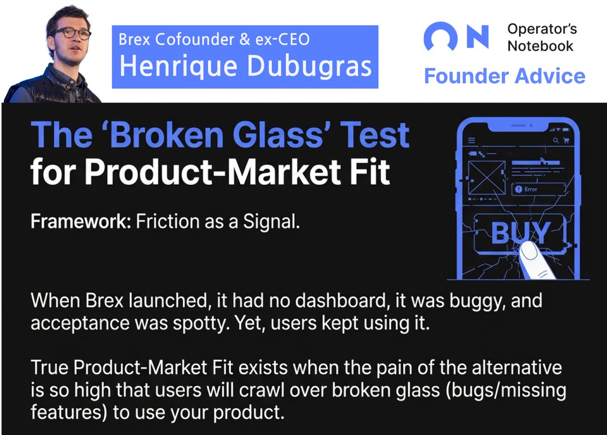 Broken Glass Product Market-fit Text