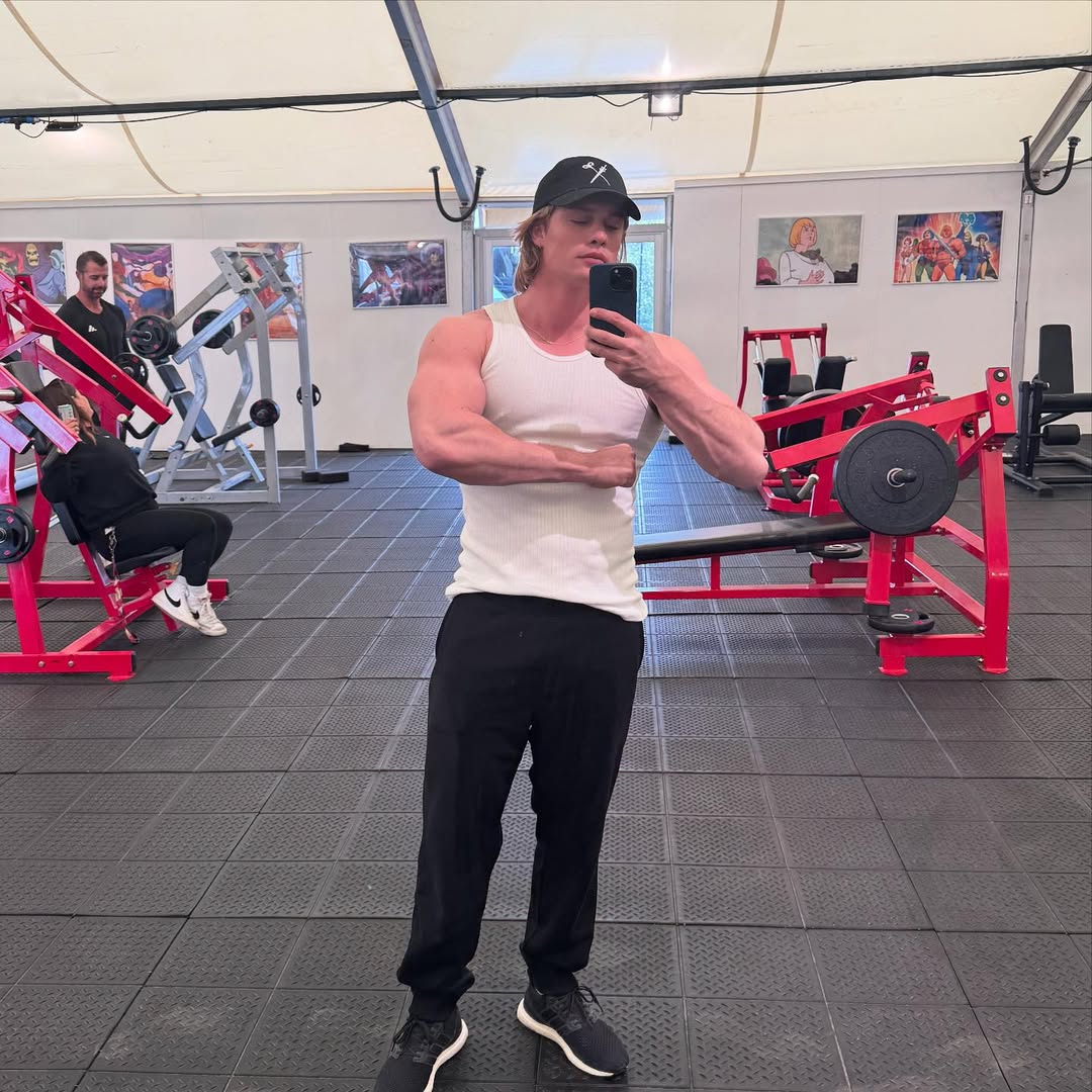 teamtaynick's tweet photo. Nicholas Galitzine on becoming He-Man's physique with @empiremagazine:

“I think anyone seeing that iconic physique would find it extremely daunting,” he admits. “Even the animations put Arnold Schwarzenegger to shame: the proportions, the minuscule waist, the boulder shoulders… I had four or five months to get in shape. Truly, it was the most difficult thing I’ve ever done.” More fun was donning He-Man’s scant armour, which shows off all of Galitzine’s hard work. “You just become kind of abnormally confident in it,” he says. “It’s like when you do sex scenes. Everyone else in the room is more uncomfortable than you are, you know? Wandering around in this costume was empowering.