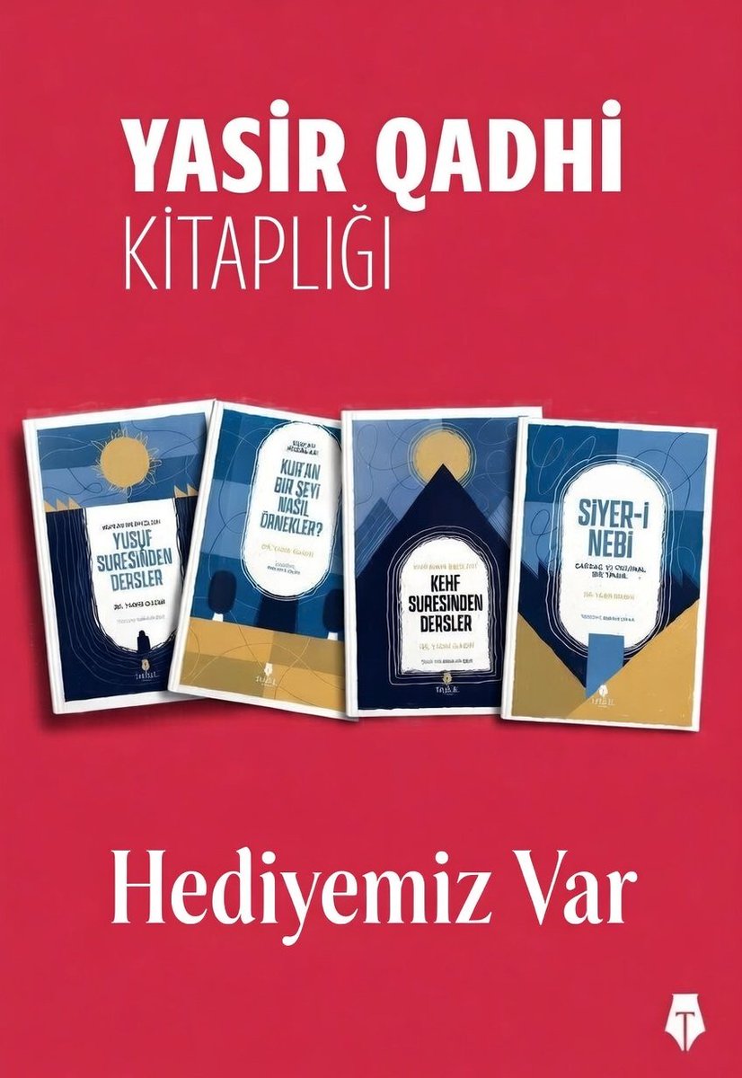 📢 HEDİYEMİZ VAR...

Son zamanlarda revaçta olan 4'lü Yasir Qadhi setini 1 arkadaşımıza hediye edeceğiz. 

Şartlar:
1- <a href="/SaidYuksekdag/">Said Yüksekdağ</a> hesabımızı takip etmek
2- Gönderiyi beğenip, RT yaparak paylaşmak
3- Gönderi altına 3 kişiyi etiketlemek

Sonuç: 12 Şubat, saat 21.00