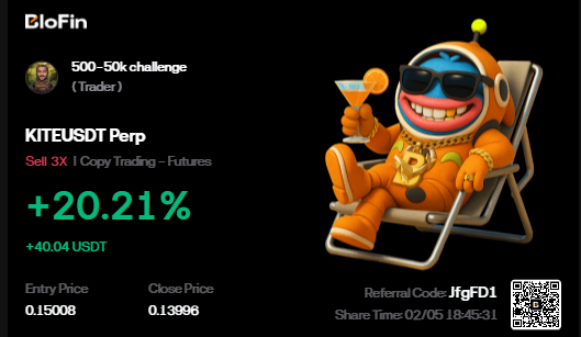 $500 → $50k Copy Trading Challenge – Update 🚀

Pretty sure my copy traders are happy with today.

Market dumped, caught a quick scalp on $KITE and $ETH for a clean 4R.

Monthly goal: 10R = $100
 Balance: $680
 February target: $700
Slow and steady 📈