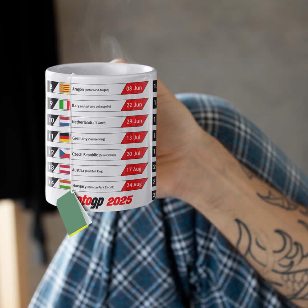 Clever_Gifts's tweet image. Moto GP 2026 Gift Mug - Race Calendar 2026 Season Mug - Ideal Moto GP Gift for any Moto GP Fan, 2026 Season Mug tuppu.net/3d1a21ce  #ChristmasGift