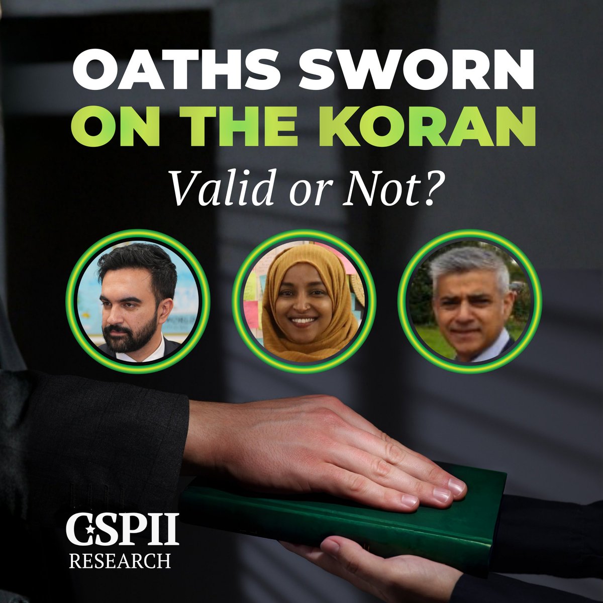 Recently, the elected mayor of New York swore his oath for New York Public Officers on the Koran [...]

💡➡️ Read the whole article here: cspii.org/learn-politica…

#PoliticalIslam #NYC #ZohranMamdani #NYCMayor #USA #Koran