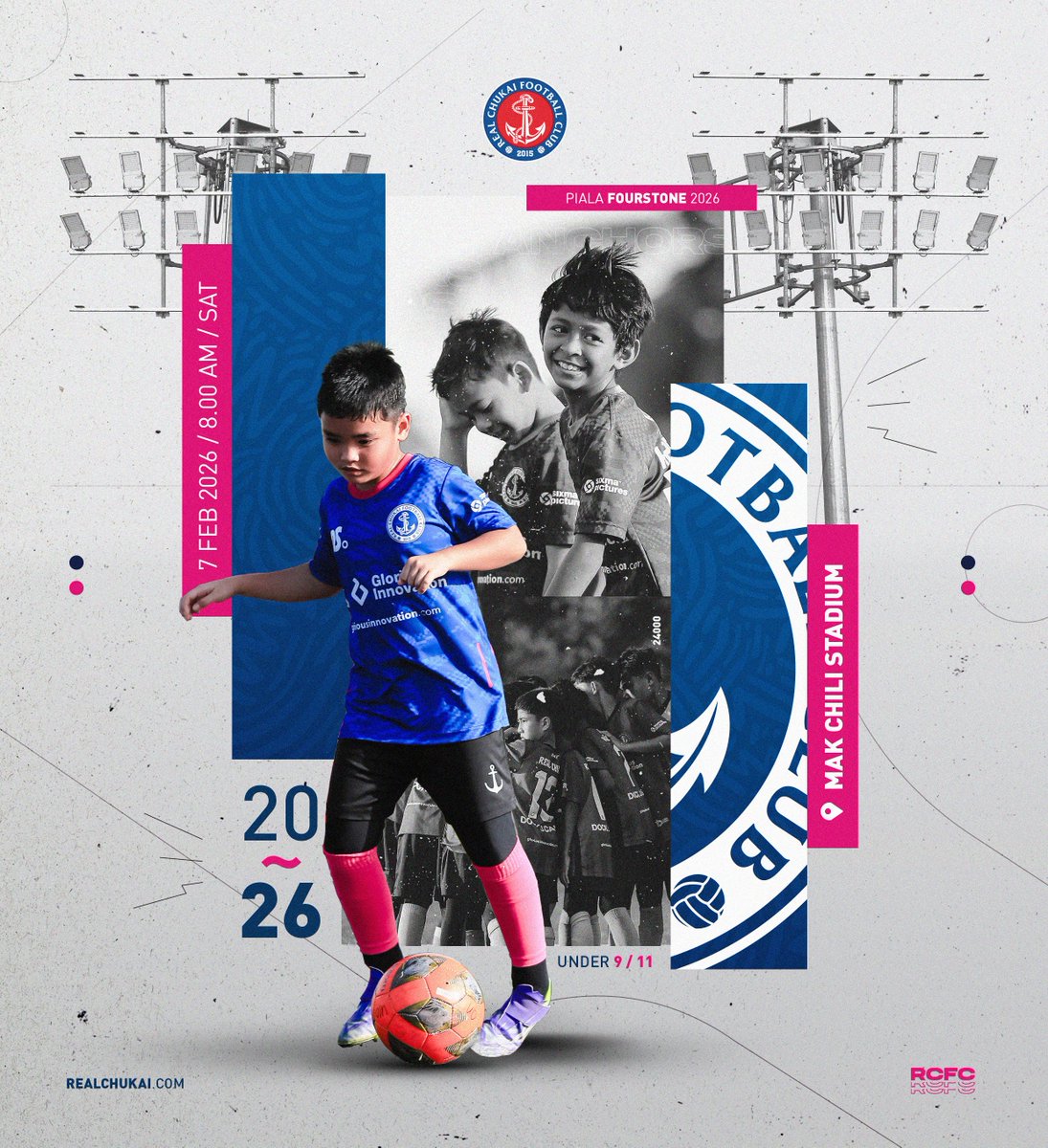 𝐍𝐄𝐗𝐓 𝐄𝐕𝐄𝐍𝐓 : 𝐏𝐈𝐀𝐋𝐀 𝐅𝐎𝐔𝐑𝐒𝐓𝐎𝐍𝐄 𝐄𝐃𝐈𝐒𝐈 𝟏

Squad U9 &amp; U11
📆 7 Februari 2026 / Sabtu
⏰ 8.00 pagi
📍 Stadium Mak Chili, Chukai Kemaman, Terengganu

Lets go bois!!!

⚓️🔴🔵

#theanchors
#realchukaifc
#realchukaifootballacademy
#callputrajaya