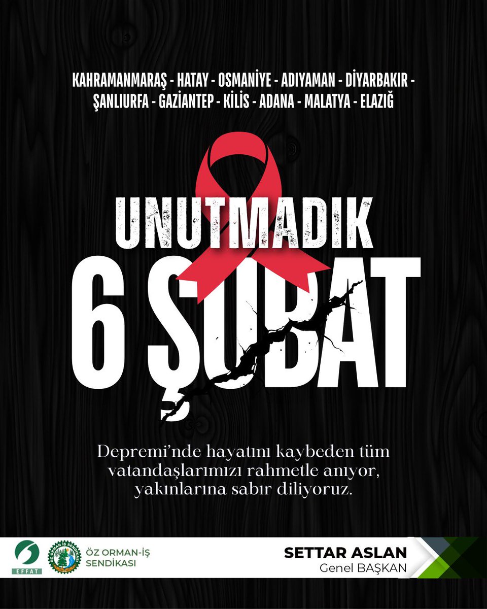 6 Şubat…
Zaman geçse de yüreğimizdeki iz silinmedi. O kara günde kaybettiğimiz canlarımızı rahmetle anıyor, geride kalanların acısını hâlâ derinden hissediyorum.

Bu büyük felaket; dayanışmanın, kardeşliğin ve birbirimize sahip çıkmanın ne kadar değerli olduğunu bizlere