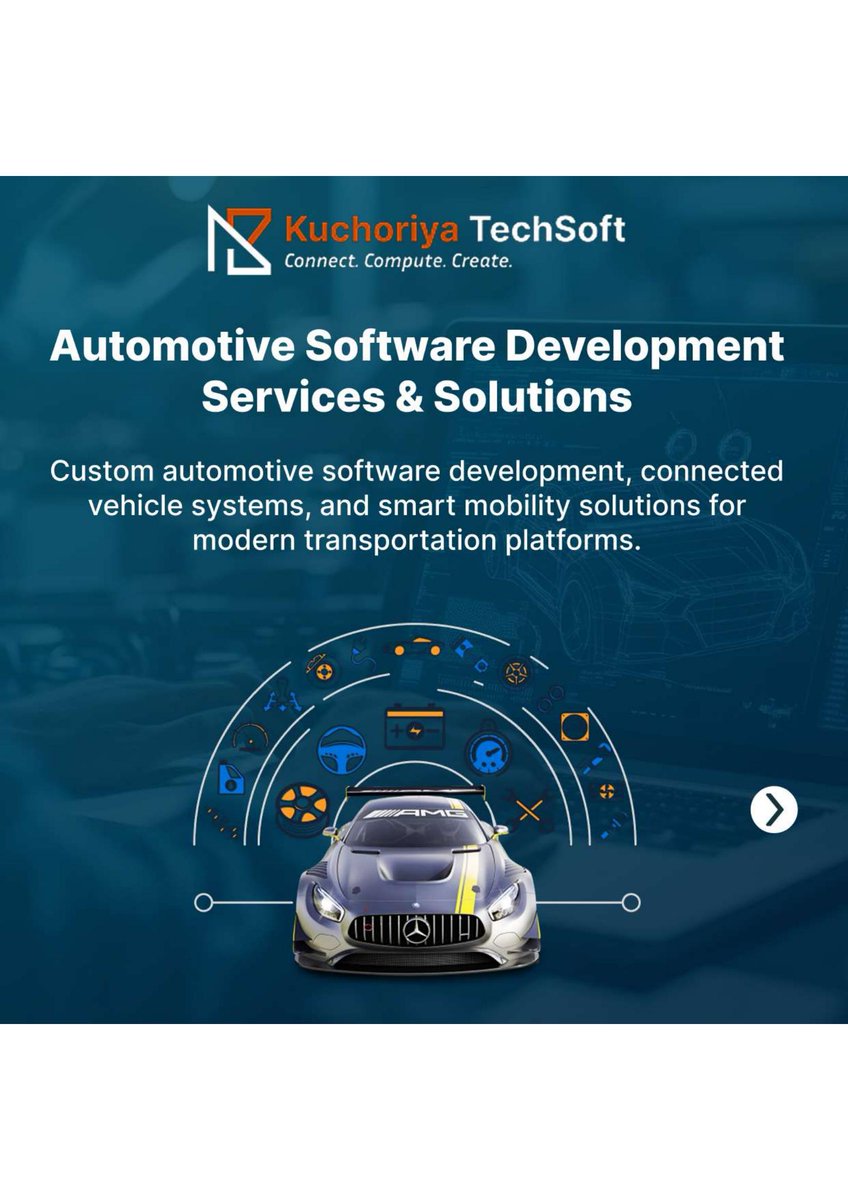 kuchoriyaS5208's tweet photo. Automotive innovation today runs on automotive software development, connected vehicle platforms, and smart mobility solutions. 

https://t.co/7YXjcIJyjg

🌐 https://t.co/XyqxCA6zJr

#AutomotiveSoftware #ConnectedCar #SmartMobility #Telematics #EVSoftware #FleetManagement https://t.co/KG04vv57oU