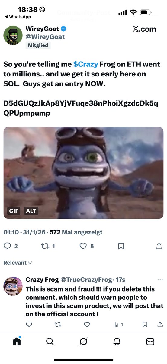 Crazy Frog tweet media