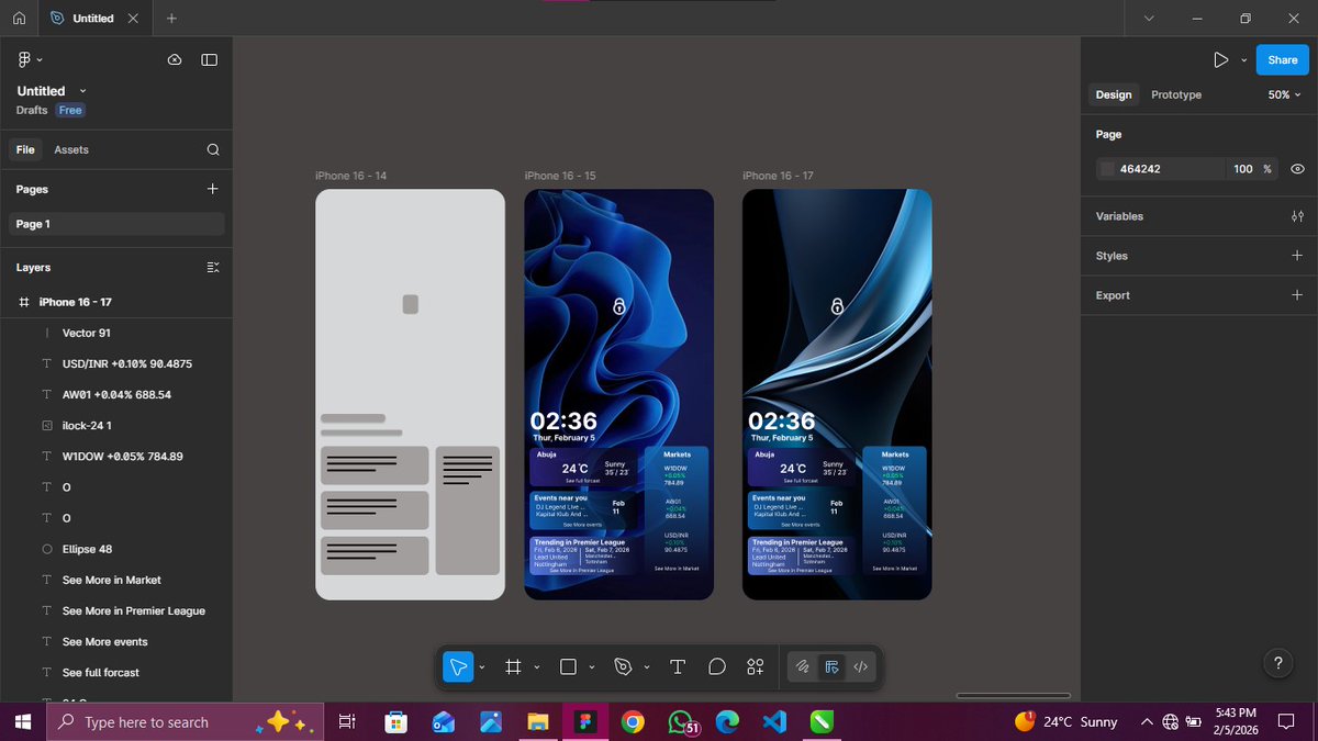 IbeSoloG's tweet photo. Day 11/30: Windows Mobile Reimagined
I turned my desktop lock screen into a mobile concept! 📱
11 days down! 🚀

#UIUX #30DayChallenge #Windows11 #FluentDesign #MobileUI https://t.co/A58WIiFYS3