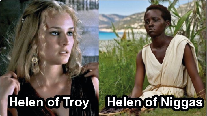 TobsHere's tweet photo. #HelenOfTroy was the most beautiful woman in all of #Greece according to the story and in this new movie looks like a Helen of #Africa.. we fed up with these niggas https://t.co/rk0CEkPXmA