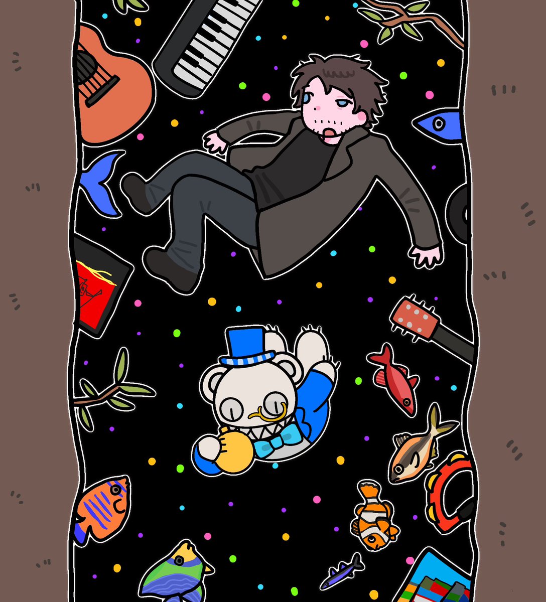 nglzhos7783541's tweet image. 最近一直忙着画稿和考试都没有画什么东西，放个老鼠干和一张儿童画继续画稿去了✍️ #radiohead