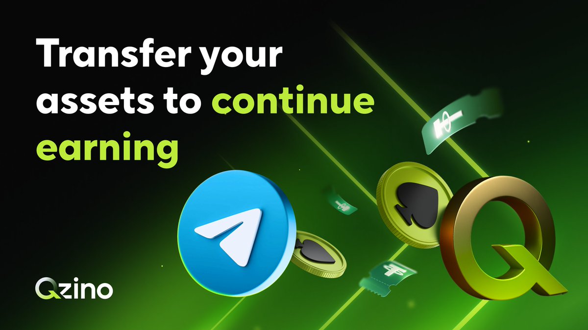 It’s time to move your assets from the MiniApp to the platform! 

With the public launch of Qzino, all users can now transfer their earned Points and USDT vouchers to the platform. 

How to transfer: 
If you don’t have a Qzino account yet, open the MiniApp → Home → tap