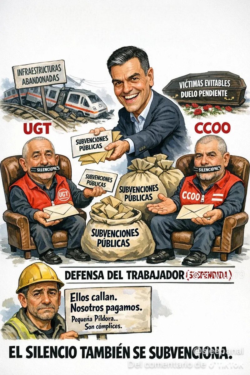 0 euros a sindicatos, patronales y medios de comunicación