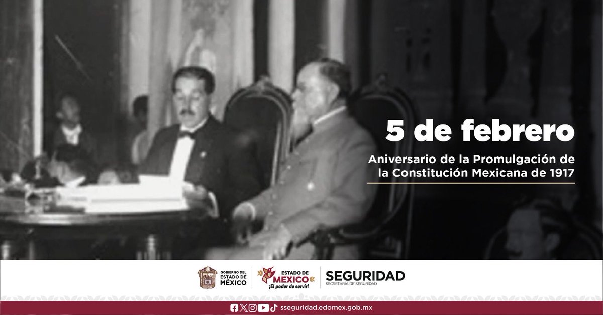 Mtro_CCastaneda's tweet photo. Este 5 de febrero recordamos la promulgación de la #ConstituciónMexicana, un legado histórico que garantiza justicia, legalidad y derechos de nuestra patria.

#ElPoderDeServir 📜 https://t.co/ifxPppYi7e