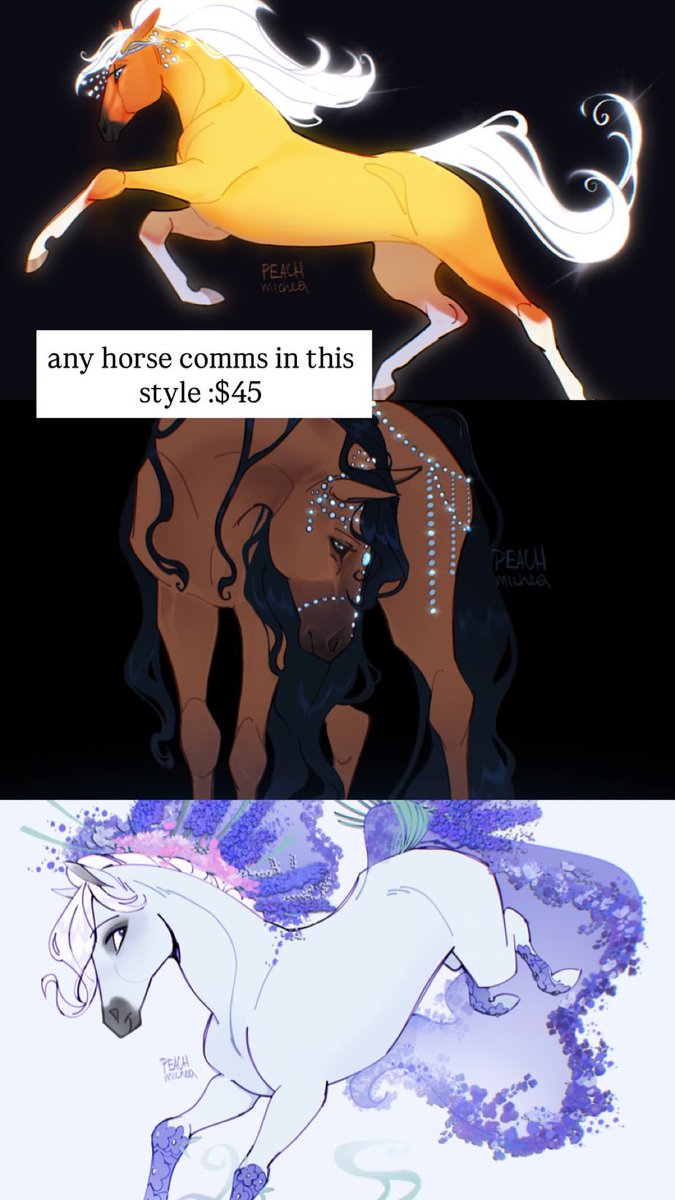 peachmichea's tweet photo. I’ll take a few comms slots in this style with ponies for $45  (flat colors)

dm me if u inerested!💕 rt are appreciated

 deadline will be about a month https://t.co/NC5b0pEKW8