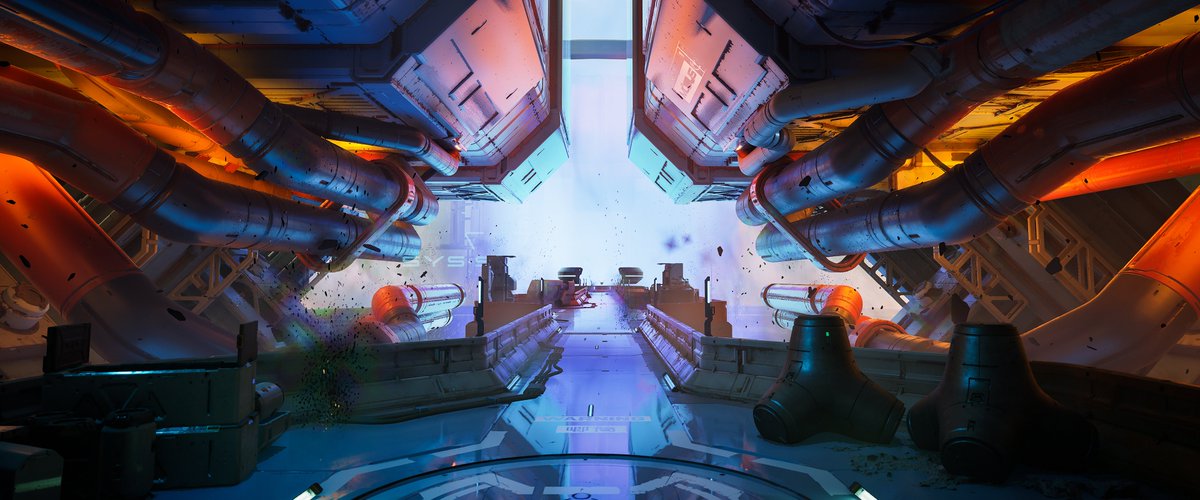 [METAL EDEN] 
Industrial. Heavy. Aggressive.

Using pipes to force composition and push aggressive angles
#UE5 #scifi