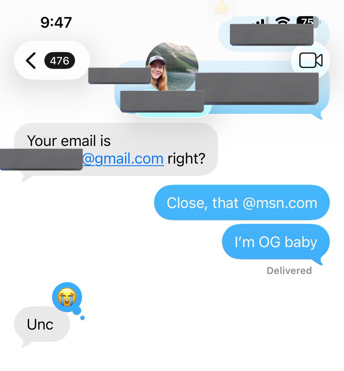 Yall wanna know who’s really unc or not just ask for their email cause look how I just got fried for having an msn domain still 😭 at least it ain’t aol gah damn