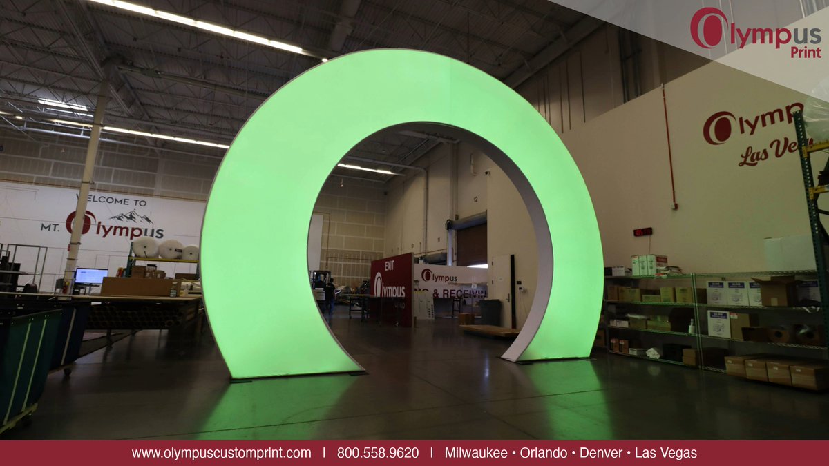 OlympusGroup's tweet photo. Behold.... The Donut!

Our Las Vegas team recently custom-fabricated this circular snap tube structure that we've affectionately nicknamed, “The Donut.” Designed as a dramatic on-stage “portal,” this piece frames the action while elevating the overall production design. https://t.co/QsTn5HcGpQ
