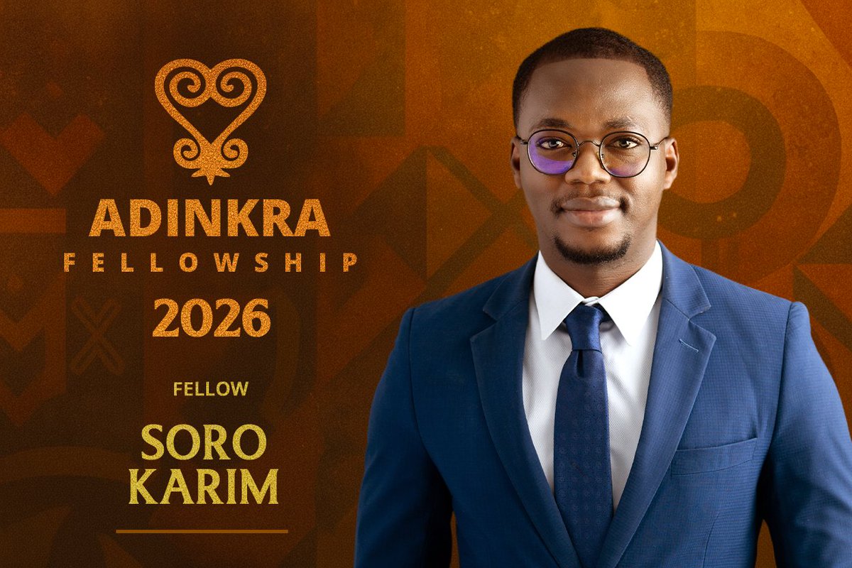 Introducing Soro Nazonna Karim, ADINKRA Fellow 2026 (Côte d’Ivoire / Senegal). Tech entrepreneur driving locally designed digital hardware and youth skills development. Founder of Innov Invest, creator of Icomputer, promoting local tech manufacturing and digital literacy .