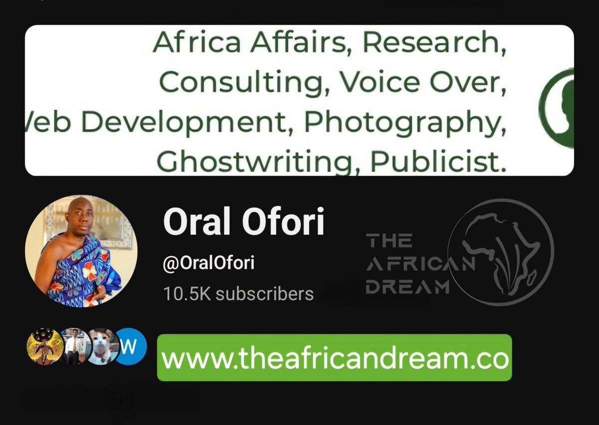🎉🚀Big shoutout to our +10.5K fam on YouTube!
.
 🎥✨Thanks for vibing with our videos/content on Africa Affairs, research, consulting, voice‑over magic, web dev, photography, ghostwriting &amp; publicist skills.
.
Kindly subscribe at the following link, for we can't do this without