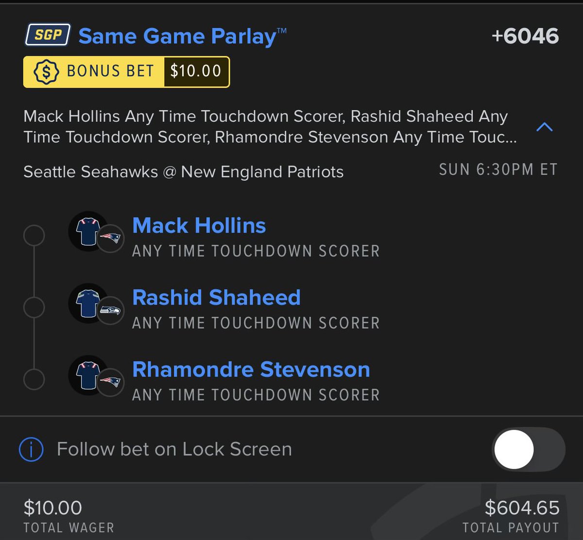 MoneyLineApCo's tweet image. This one is hitting fs