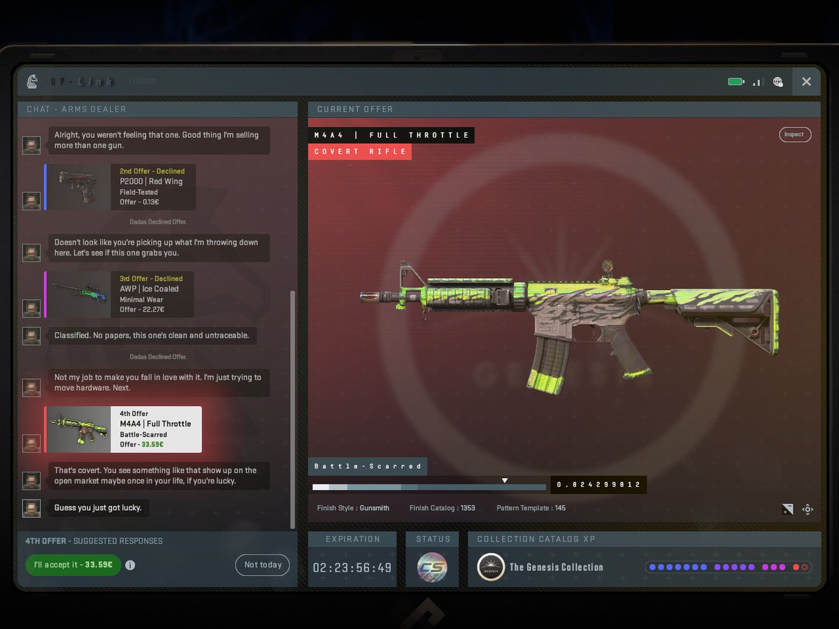 My Weekly. 

wtf... should i buy M4A4 | Full Throttle? 🤔