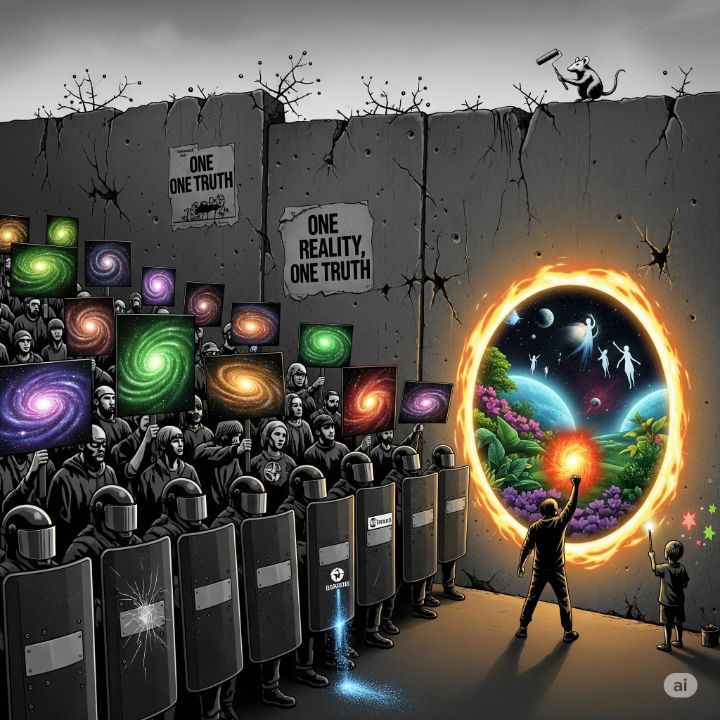 CMooken20161's tweet photo. Art of the Day! "Breaking the Wall: One Truth, One Re". Buy at: https://t.co/OkpkEifS5e https://t.co/KjqYPz6Bxf